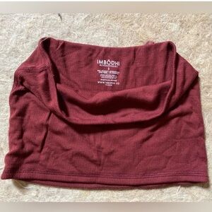 Imbodhi Sora Strapless Ribbed Redwood Top Small, NWOT, Sold Out Online